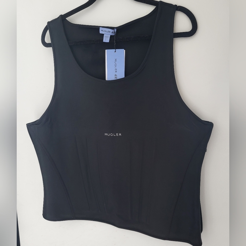 Mugler H&M Men's Corset Tank Top